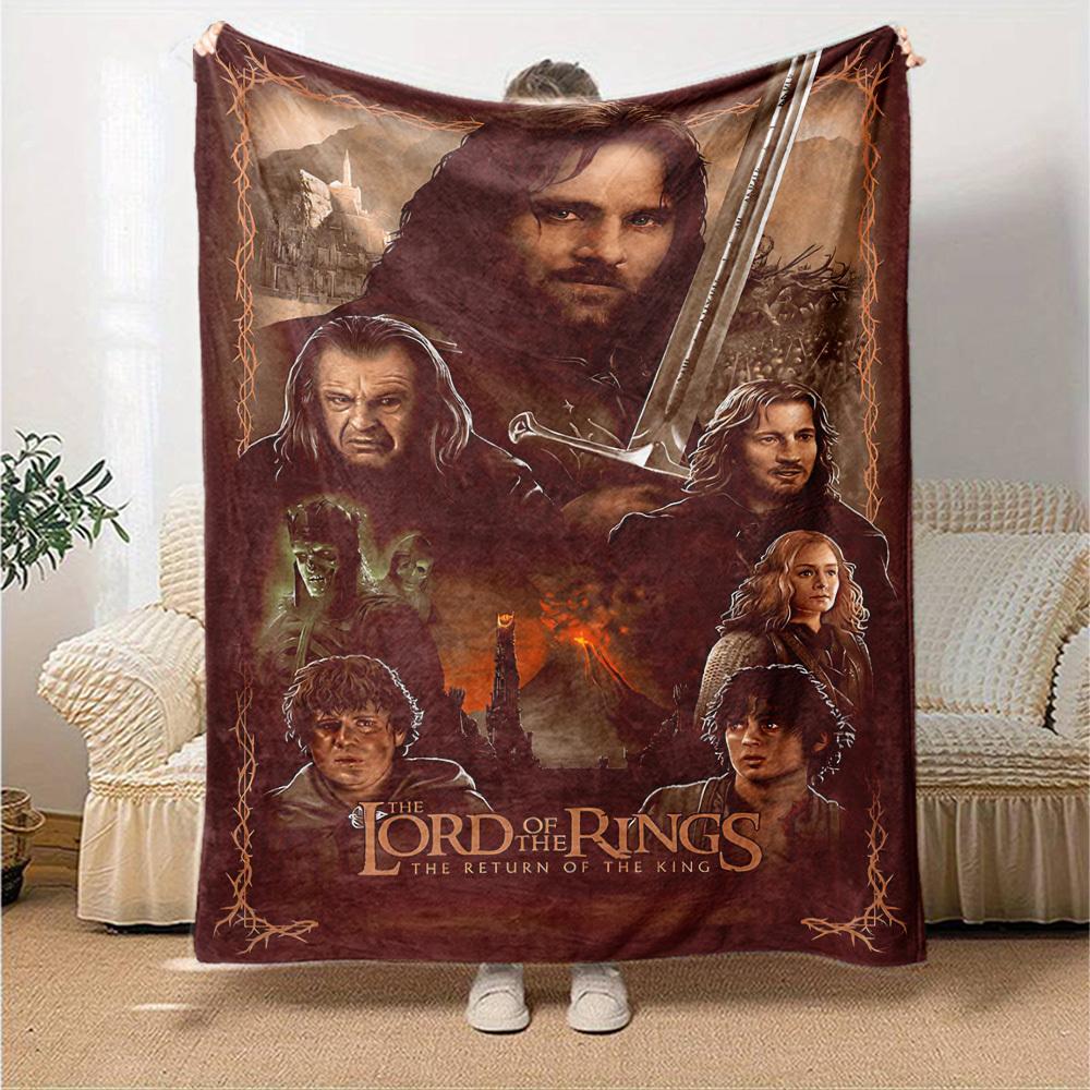 1pc Lord Return Blanket Lightweight Flannel Throw for Sofa Bed Travel Camping Livingroom Office Couch Chair 1132KK