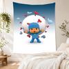 Pocoyo Retro Tapestry Rustic Farmhouse Ideal for Dorm Wall Balcony Living Room Year-Round Gallery Wall Gift for Friends Family
