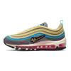 Kids' Air Max 97 SE DN4381-001 Grey/Yellow/Red Retro Running Shoes