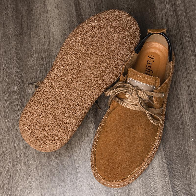 Fashion Summer Loose Fitting Leather Shoes Handmade Oxford Shoes Casual Shoes Versatile Men Leather Shoes Classic Man Business Sneakers