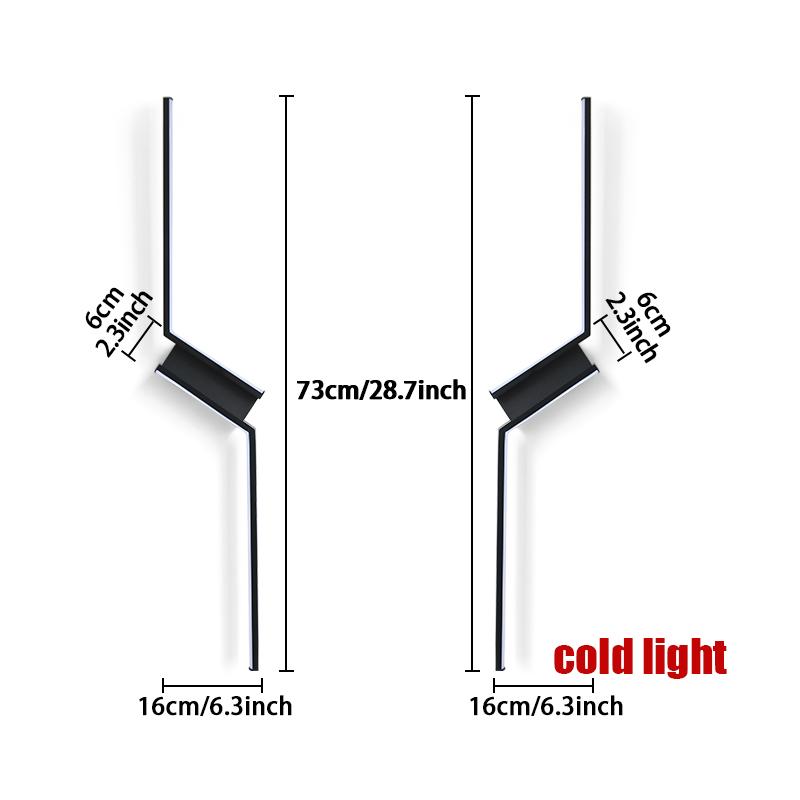 Hockey Interior Wall Light Remote Control LED Wall Lamp Bedroom Decoration Modern Indoor Lighting Lamps 53CM 73CM 93CM LED Light