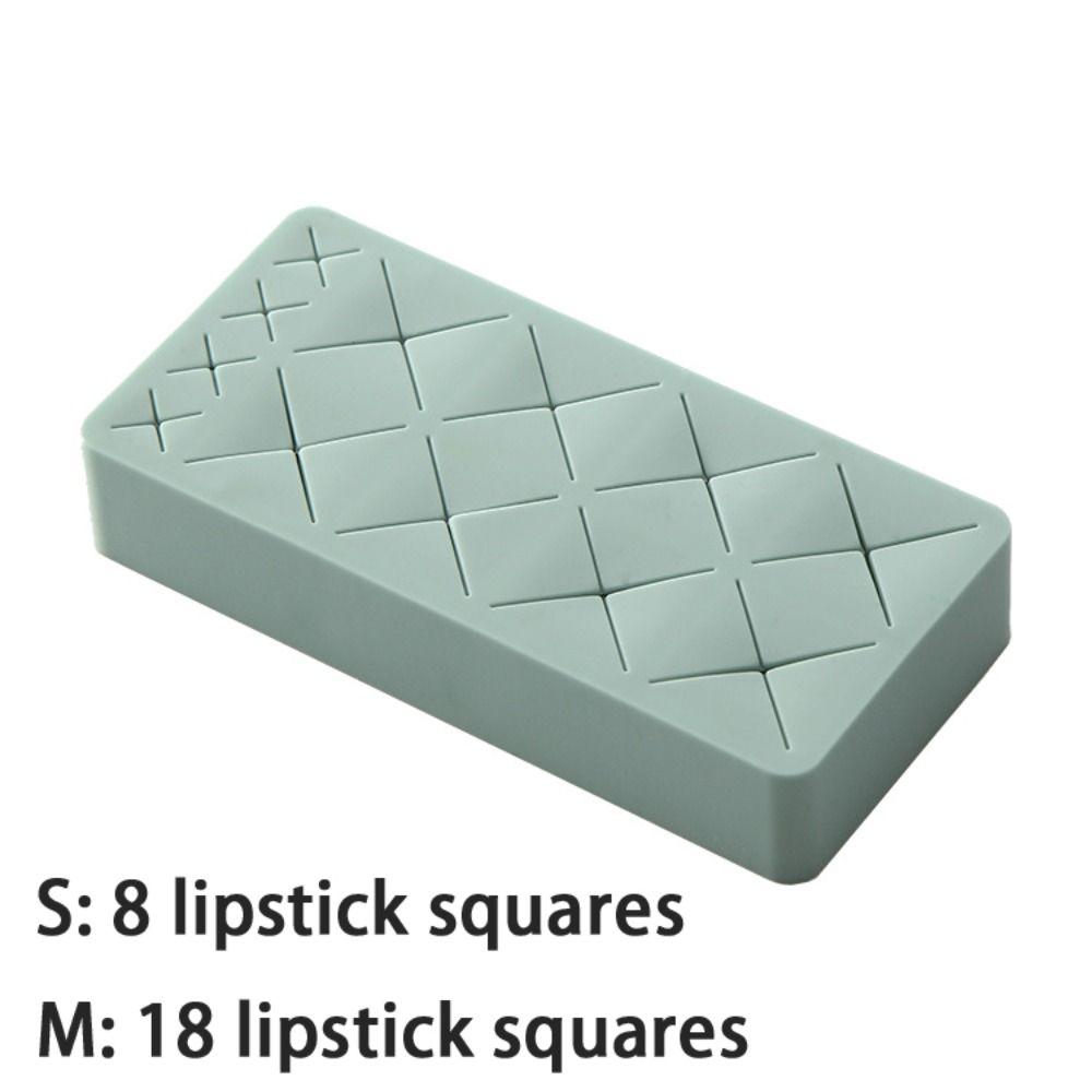Silicone Lipstick Rack 8/18 Grid Lipstick Organizer Accessories Makeup Brush Holder  Makeup