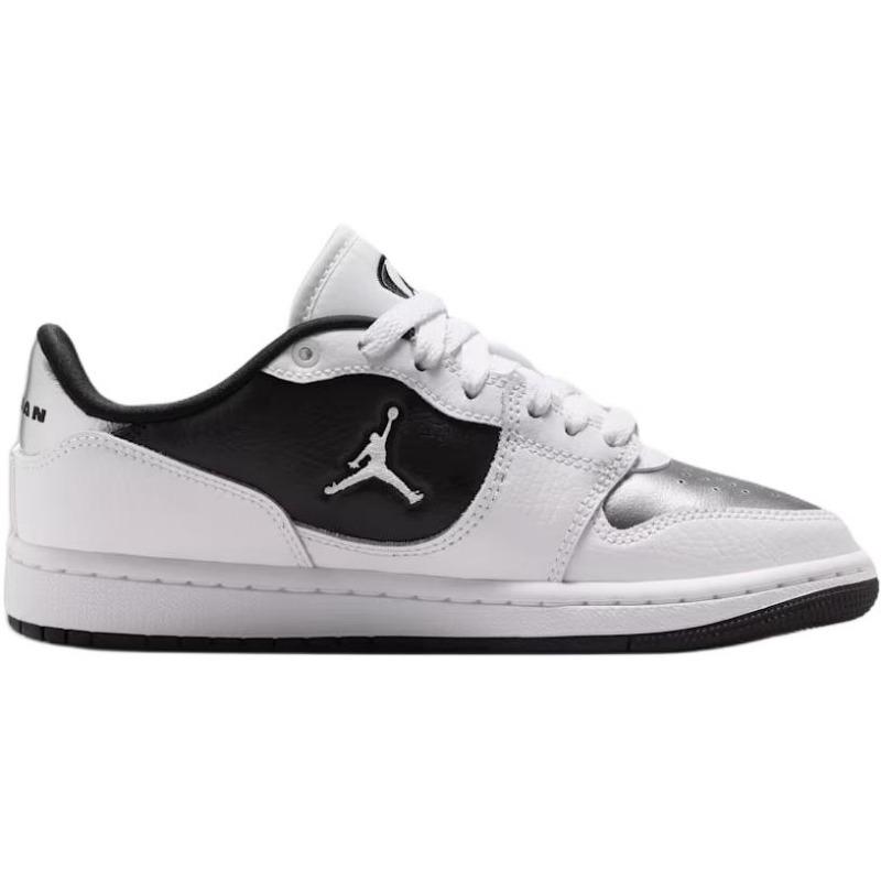 Jordan COURT CONNECT Low-top Basketball Shoes White/black Unisex GS IR2298-100