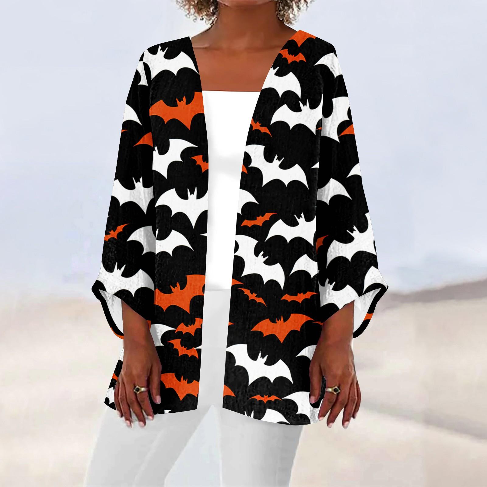 

Женская повседневная модная легкая куртка средней длины с принтом, кардиган XXL белый