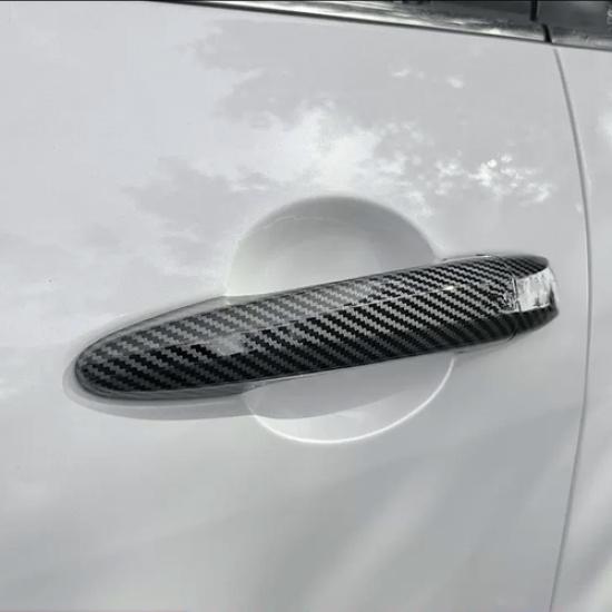 Carbon Fiber Door Handles Cover Trim For Nissan Altima -2024