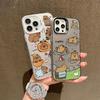 Capa de Silicone Para Xiaomi Redmi Note 12 13 14 iPhone 17 Air 16E 14 13 11 Oppo Reno 11F 12F 13F 14F Capa DIY Pintada Desenho Animado Amortecedor de Choque para Telefone
