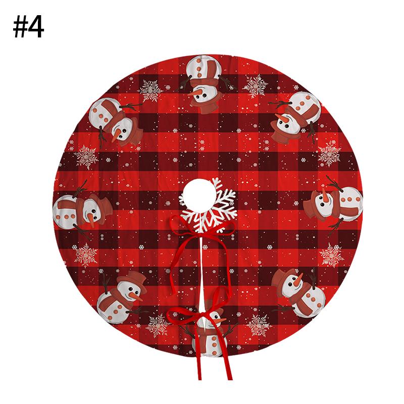 40-90cm Christmas Tree Skirt White Snowflake Xmas Tree Skirt Christmas Tree Decorative Base Carpet New Year Navidad Party Decor