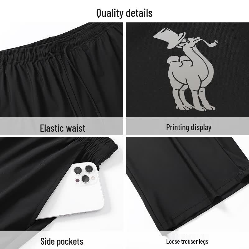 Paul Camel Men's Quick-Dry Breathable Sports Shorts