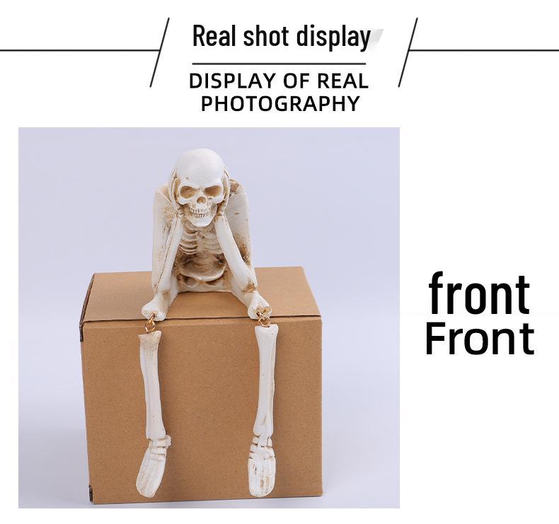 Halloween Skeleton Resin Figurine - Hear No See No Speak No Evil