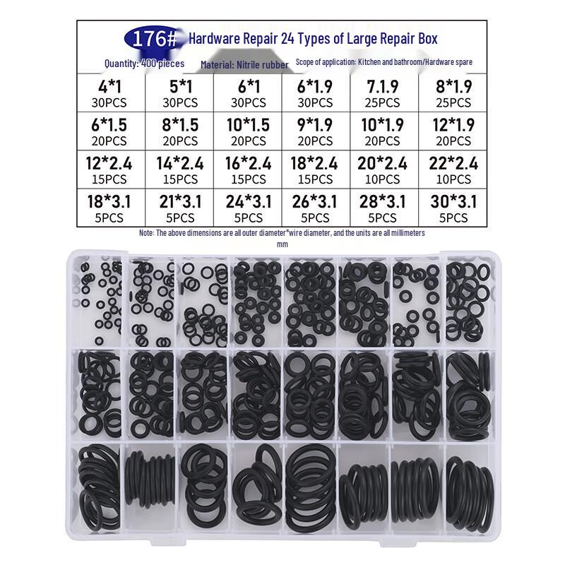 Nitrile Rubber O-Ring Assortment Kit
