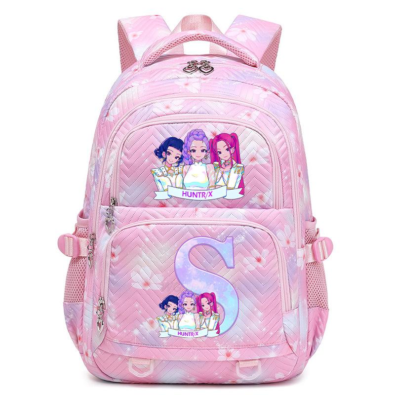 Kpop Anime Aufdruck 26 Buchstaben Rucksack Große Kapazität Mittelschüler Lässige Schultasche