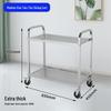 Three-Tier Stainless Steel Meal Cart for Restaurant and Hotel Use