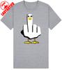 Duck Middle Finger TShirt Funny Graphic Vintage Mens Womens Unisex New Tee Top Casual Style Summer Cottno Regular Short Sleeve