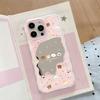 Cute Bear Mirror for Apple 16/15/iphone13promax Huawei Makeup Mirror Pink Phone Case