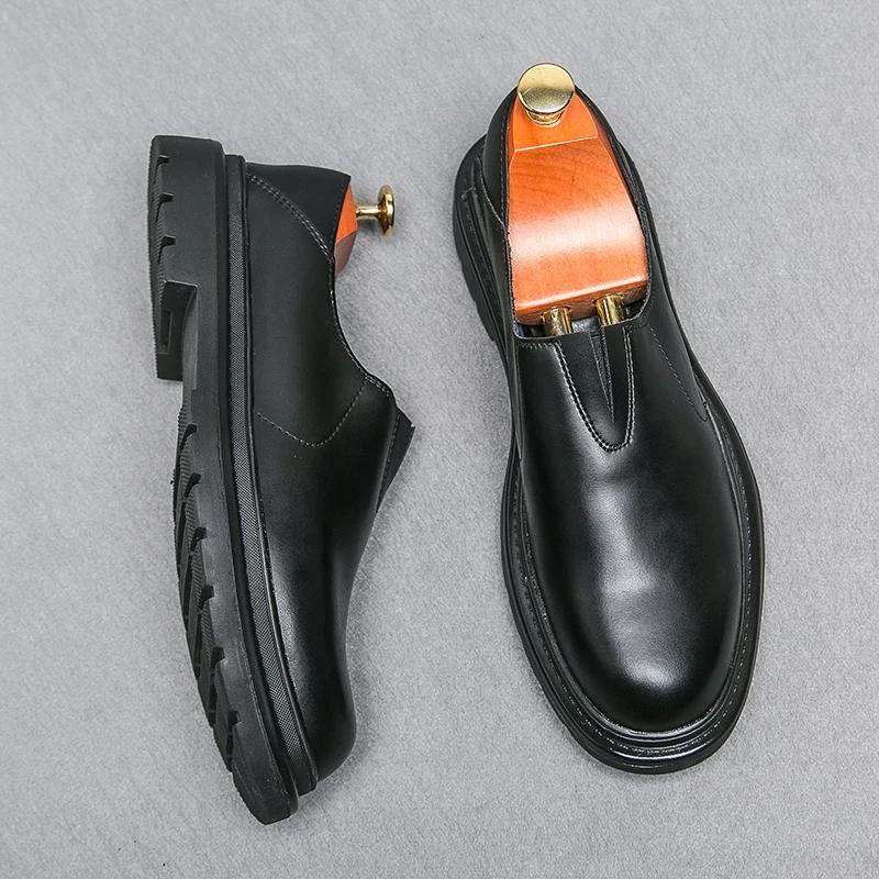 

Модная кожаная обувь Повседневная деловая обувь для мужчин Платье Tenis De Hombre Мокасины Мокасины Tenis Caballero Дизайнерские кроссовки 38 чёрный
