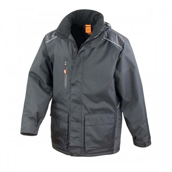 Result Mens Work-Guard Vostex Long Coat / Workwear (Waterproof & Windproof)