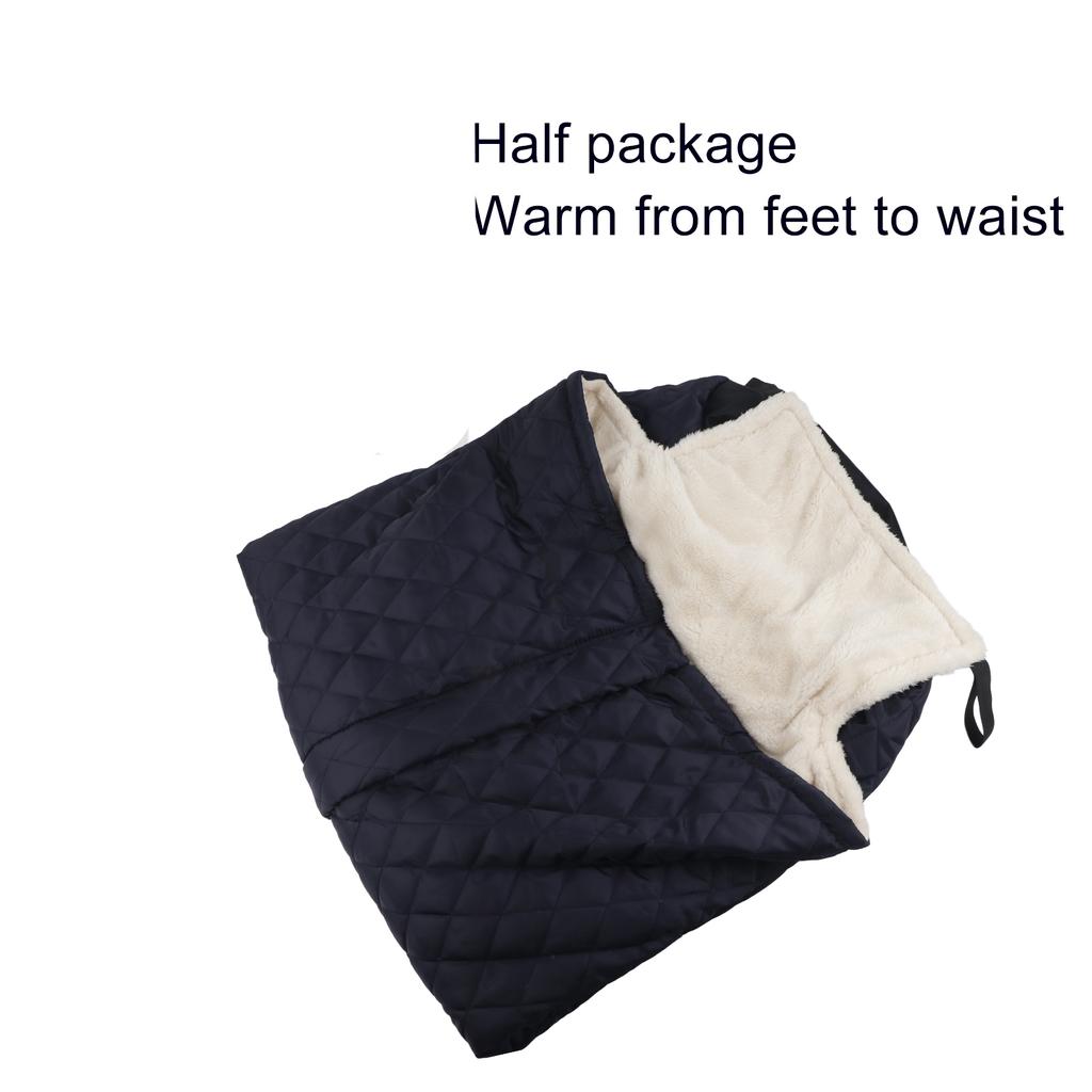 Fleece Wrap Blanket for Chair Warm Blanket Double Layer Thicken Fleece Wrap Leg Warm Chair Blanket for Lower Body