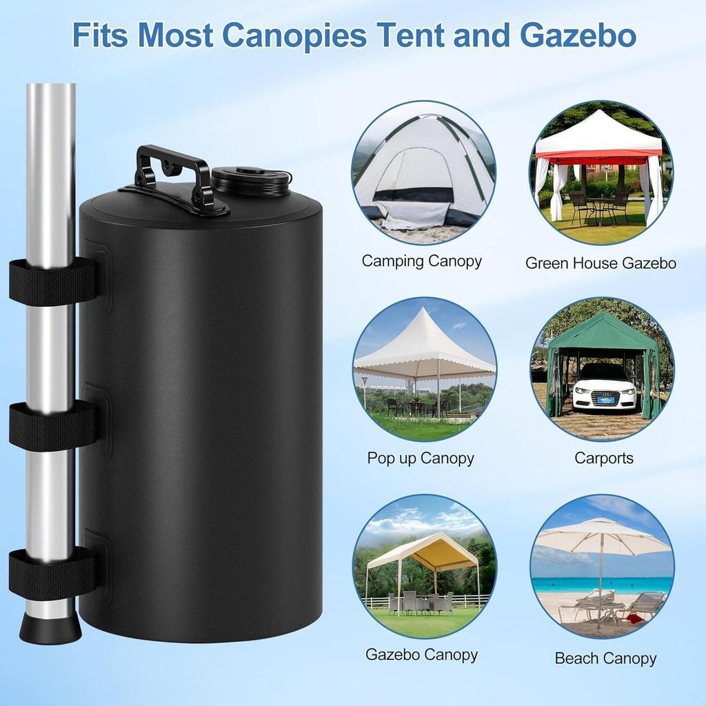 Canopy Water Weight Bag, Water Weights Bag, Large Gazebo Weights Sand Bags, Tent Sandbags, Gazebo Leg Weights Bags, Large Capacity Water Sand