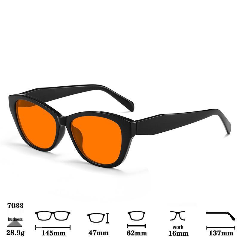 Light-Enhancing Sleep-Aid Glasses: Blue Light Blocking, Reflective Coating, Anti-Blu-Ray, Anti-Radiation, Melatonin Support, TR Frame.