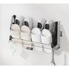 Nail Free and Hole Free Door Back Shoe Rack, Bathroom Slipper Rack, Simple Multi-layer Assembly, Wall Mounted Storage Rack