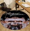 Michael Jackson Muster Runder Teppich, Innen-/Außenmatte, für Picknick, Spielzimmer, Schlafzimmer, Büro, Wohnzimmer, Heimdeko Teppich, Geburtstagsgeschenk