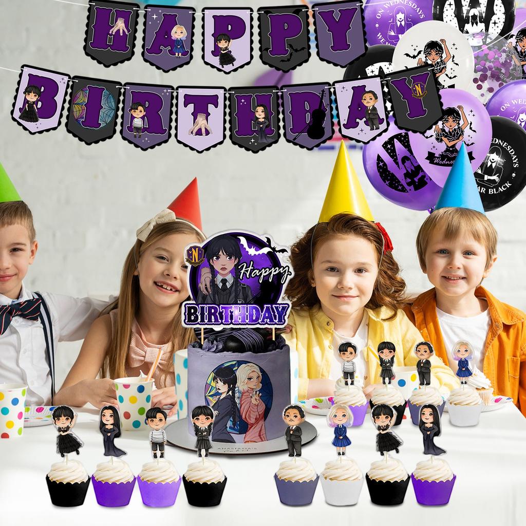 Thema Party Dekoration Kinder Geburtstag Flagge Ziehen Kuchen Plaque Aufkleber Set