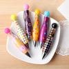 Short Mini Elegant Dot Flower Printed Boho Style Ballpoint Pen For Bowling Shape Pen School Office Supplies