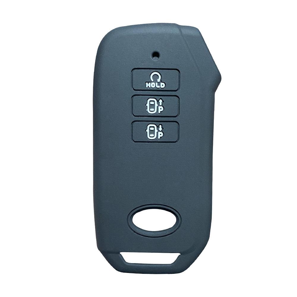 Silicone Car Key Cover Holder Fob For Kia EV6 K5 Carnival Mq4 Seltos Seven-key Dl3 7 Button Remote KeyChain Keyless Key Case