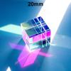 Science Magic Prism Cube 15/20Mm Hexahedral Crystal Magic Cmy Cube 3D Color Cube Prism For Photography