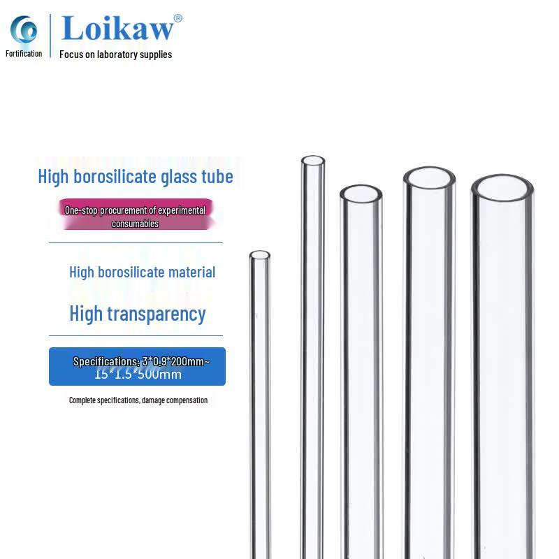 Borosilicate Glass Hollow Tubes 7x1x300mm