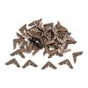 20pcs Book Corner Protector Metal Corner Cover Vintage Edge Cover Guard File Folder Corner Decorative for Scrapbook Album Menu