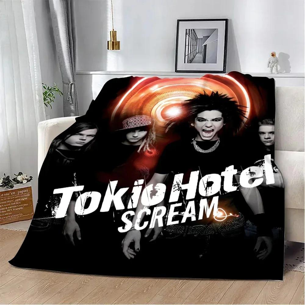 Coperte Stampate Tokio Hotel Coperte da Picnic Coperte Calde Coperte Morbide e Comode Casa Viaggio Regalo di Compleanno