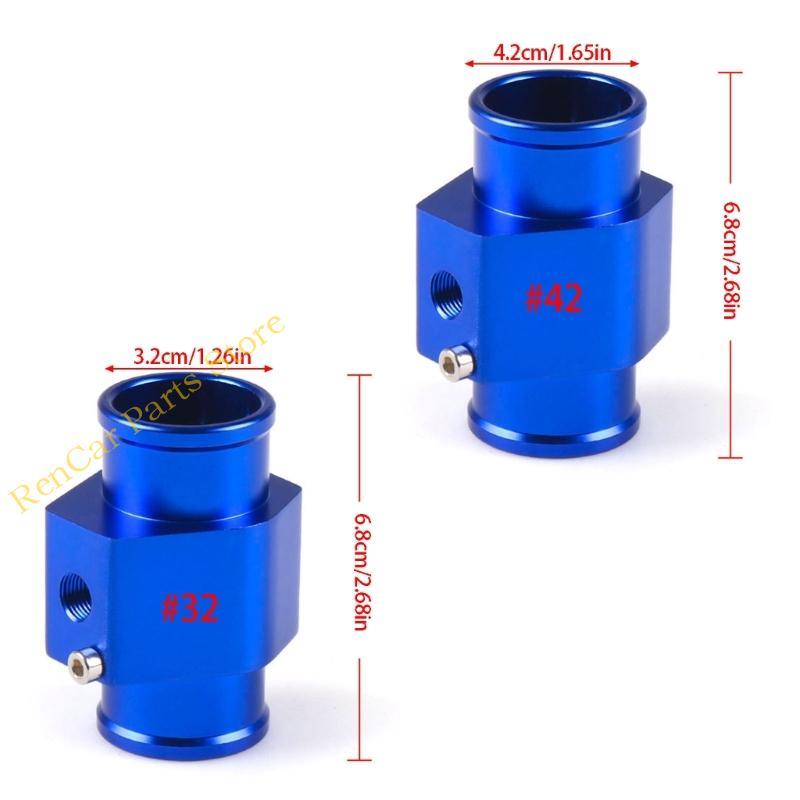 Professional Water Temperature Monitor Adapter Including Two Hose Clamps For Reliable Engine Tracking