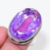 Natural Lavender Gemstone Handmade 925 Sterling Silver Jewelry Ring Size 7 AR-18681
