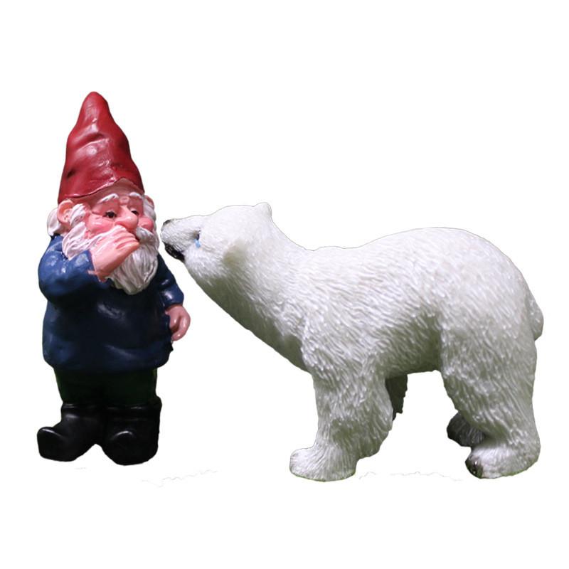 And Dwarf Polar Bear Ornament Garden Micro Landscape Decoration Suitable For Kid