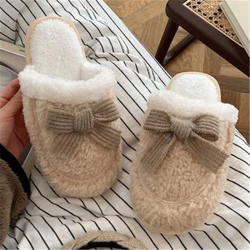 Cotton Slippers Women's Winter Cotton Slippers Dirt-resistant Thick Bottom Non-slip Super Soft Home Student Dormitory Warm Confinement Slippers