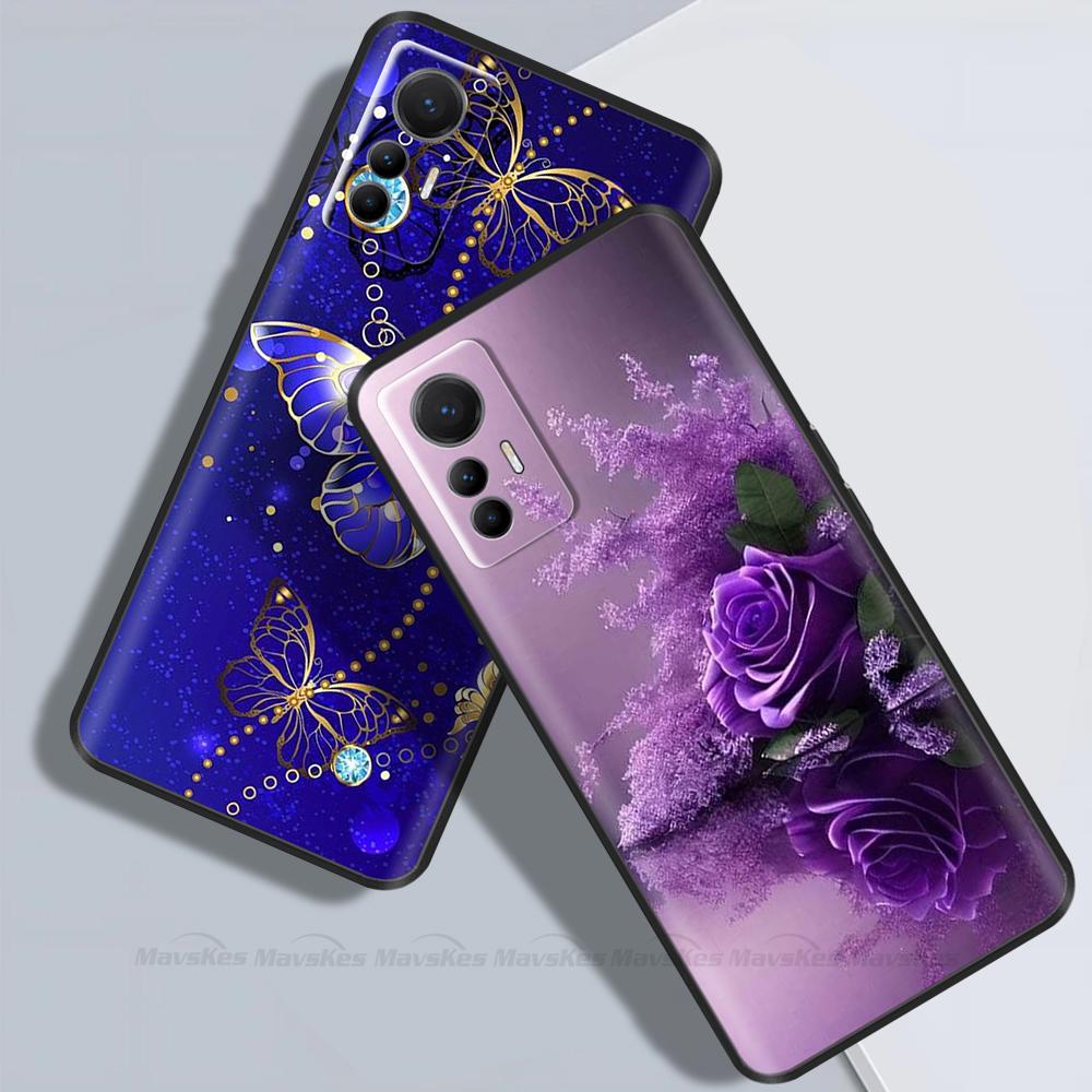 For Xiaomi Redmi Note 12S Case Painted Flower Back Cover Full Protection Soft TPU Case for Redmi Note 12S Phone Cases Note12S