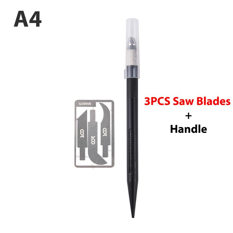 Mini Sag Mecha Modellbygging Modifikasjonsverktøy DIY Skjæreblad Buesag