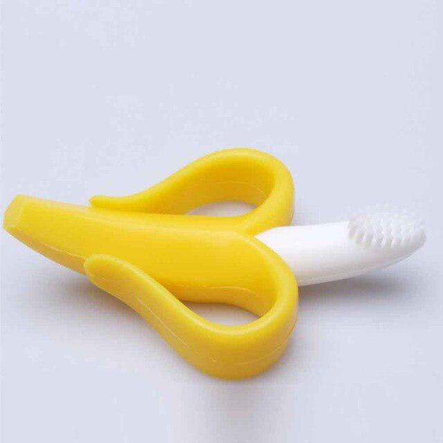 Fanta Safe Baby Kids Teether Teething Infant Chew Toys Silicone Toothbrush