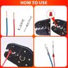729Pcs Automotive Pin Connectors Kit, 1/1.5/1.8/2.2/2.3/2.8/3.5mm Male&Female Wire Pins, Non Insulated Wire Terminal Pin Kit.