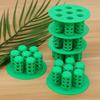 Easy Setup Garden Nursery Pot 7-Hole Plant Growing Tool  for Flowering Plants Compact Green Tray