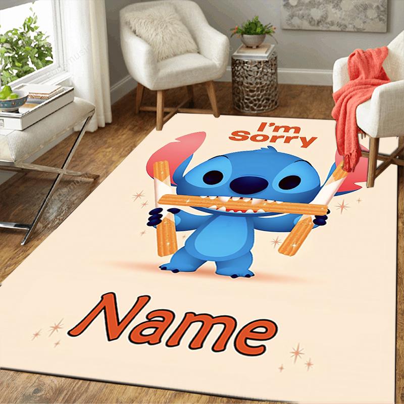 Custom 1Pc Lilo Stitch Adventure Rug Office Carpet Indoor Outdoor Entrance Doormat Nonslip Soft And Comfortable Living Room D916292