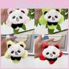 Charming Plush Soft Panda Sunflower Keychain Doll Colorful Bag Gifts Accessory