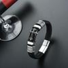 Fashion New Arrival Stylish Retro Multi-layer Leather Bracelet Fashion Trendy Men Magnetic Buckle Commemorative Gift Jewelry Bracelet