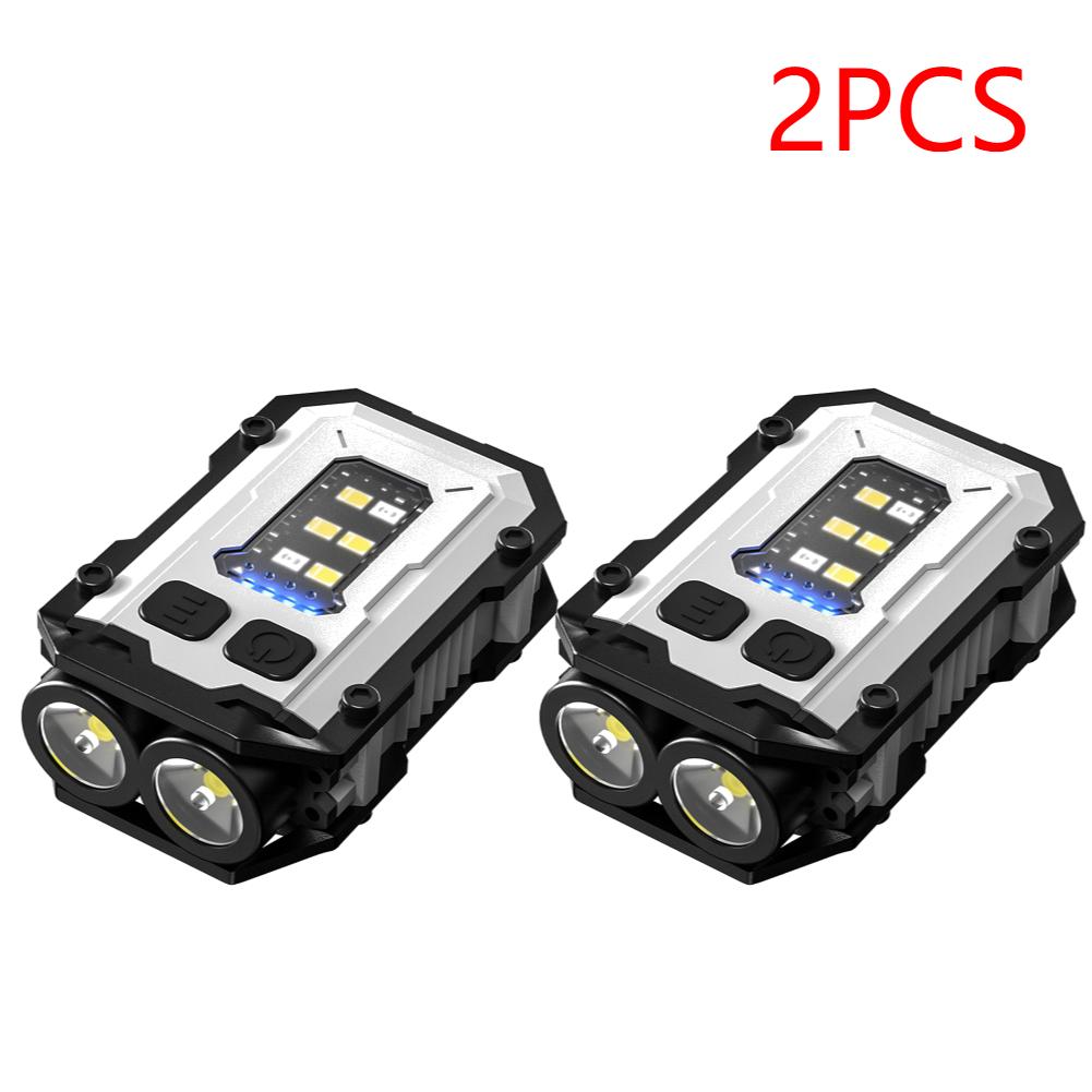 1-5pcs Portable Mini Keychain Light LED High Bright Flashlight Dual Light Source Outdoor Camping Fishing Multi-function Tool Tor