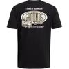 Under Armour Grounds Sports Lifestyle Series Logo Design Round Neck Breathable Training Short Sleeve T-Shirt Men T-Shirts Black 1387718-001