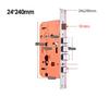 Universal  Half Stainless Steel  Anti-theft  Mortise Door Lock Body Thicken Security Door Lock Part Hardware Fittings