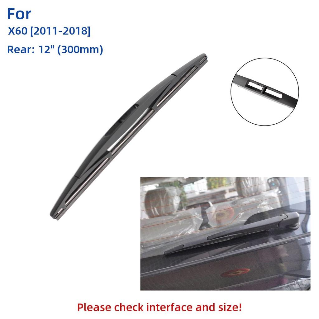 3PCS For Lifan X60 2011-2018 26" 18" 12" Front Rear Wiper Blades Windshield Windscreen Window Cutter Accessories 2012 2013 2014 2015 2016 2017 2018