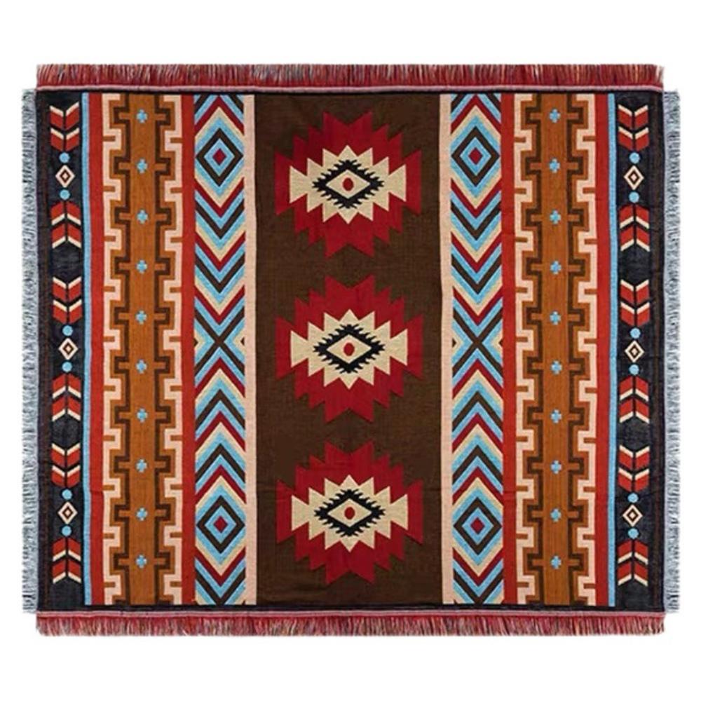 

180x180cm Picnic Blanket Thick Bohemian Ground Cover Outdoor Camping Tent Mat Nap Rug A