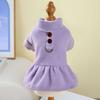 Yousheng Haustierkleid Bequeme Hunde Winter warme Kleidung Modischer Katzen Pullover Rock mit Traktionsring Haustierbedarf